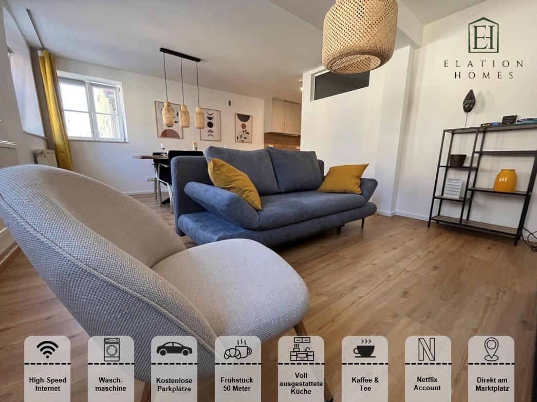 Traumhafte Business & Relax Wohnung Direkt Im Stadtkern Oettingens By Elation Homes Oettingen in Bayern Eksteriør bilde